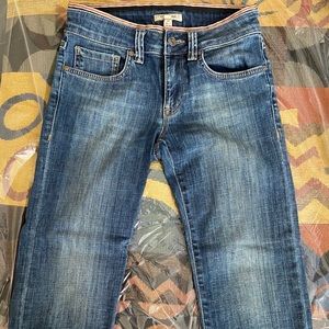 BURBERRY Cropped Denim Capri Size 26 LIKE NEW